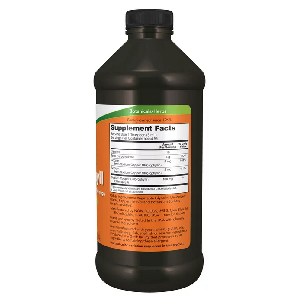 Vitamine Now Foods LIQ CHLOROPHYLL AND MINT 16 OZ photo 3