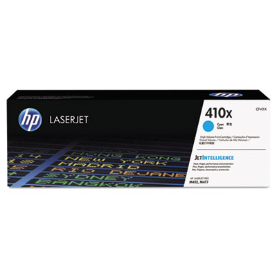 HP 410X Cyan Original LaserJet Toner Cartridge (up to 5000 pages), for HP LaserJet Pro M477-series, HP LaserJet Pro M452-series photo 1