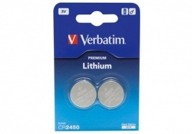Verbatim Lithium Battery CR2450 3V 2pcs 
