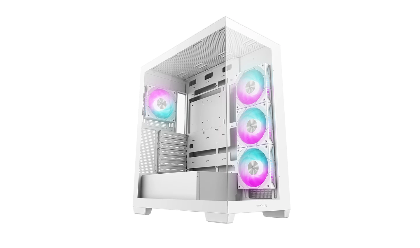 Корпус DEEPCOOL CG580 4F WH/ w/oPSU / Side-Window / ATX / White photo 1