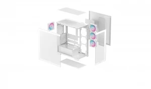 Корпус DEEPCOOL CG580 4F WH/ w/oPSU / Side-Window / ATX / White thumbnav 9