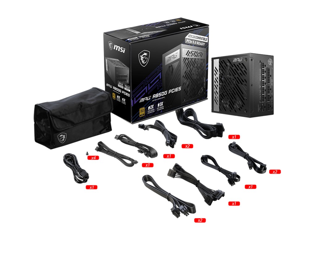 Bloc de alimentare 850W MSI MPG A850G PCIE5 photo 5