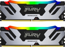 Оперативная память CUDIMM DDR5-8400 48GB (Kit of 2*24GB) Kingston FURY Renegade Silver RGB thumbnav 1