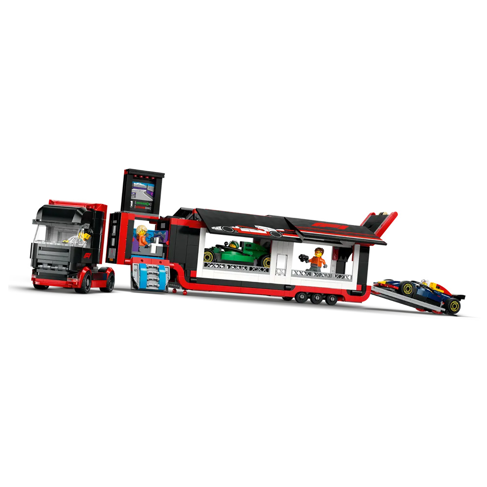 Constructor Lego City F1® Truck with RB20 & AMR24 F1® Cars 60445 de la 8+ ani photo 3