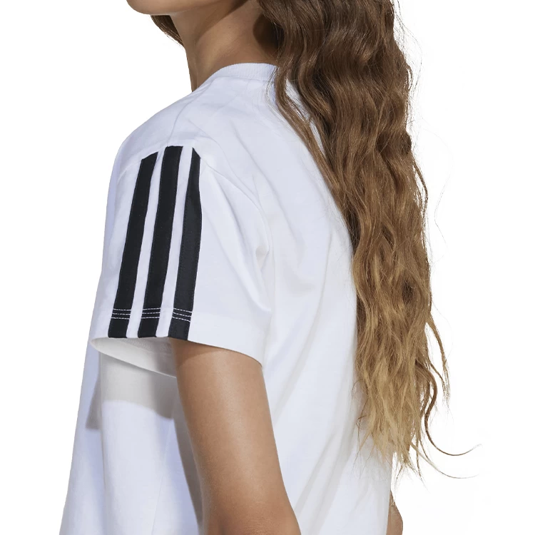 Tricou Adidas JG 3S TEE 160 170 Alb Femei photo 5