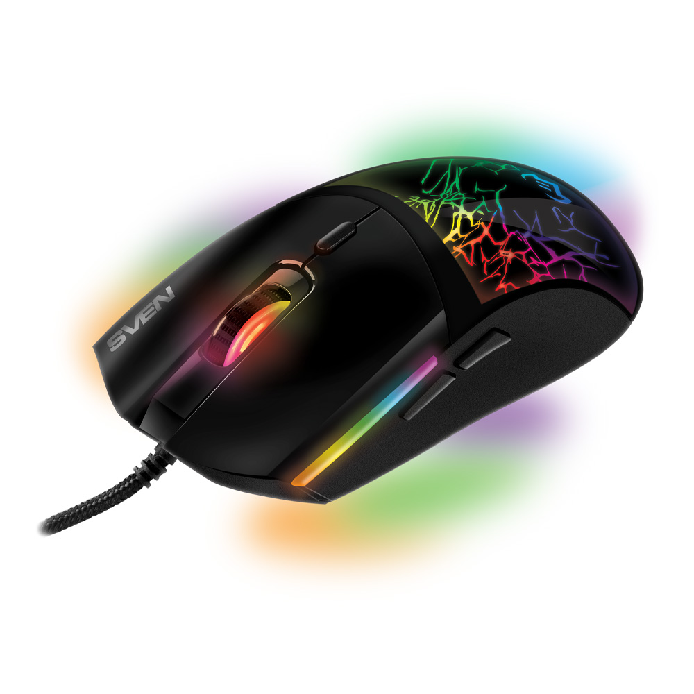 Проводная мышь Sven RX-G995 Black Black / Оптическая / Black photo 3
