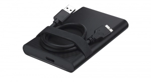 2.5" External HDD 1.0TB (USB3.2) SmartDisk (by Verbatim) Mobile Drive 1TB with Cable Tidy, Black, Official Recertified Hard Drives, Tested Verbatim quality standards 