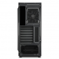 Sharkoon RGB SLIDER Black  ATX Case, with Side Panel of Tempered Glass, without PSU, Tool-free, Cable Management, Front Panel w/1xARGB LED Strip, Pre-Installed Fans: Rear 1x120mm, ARGB Controller, 2x3.5" / 5x2.5", 2xUSB3.0, 1xUSB2.0, 1xHeadphones, 1xMic,  thumbnav 3