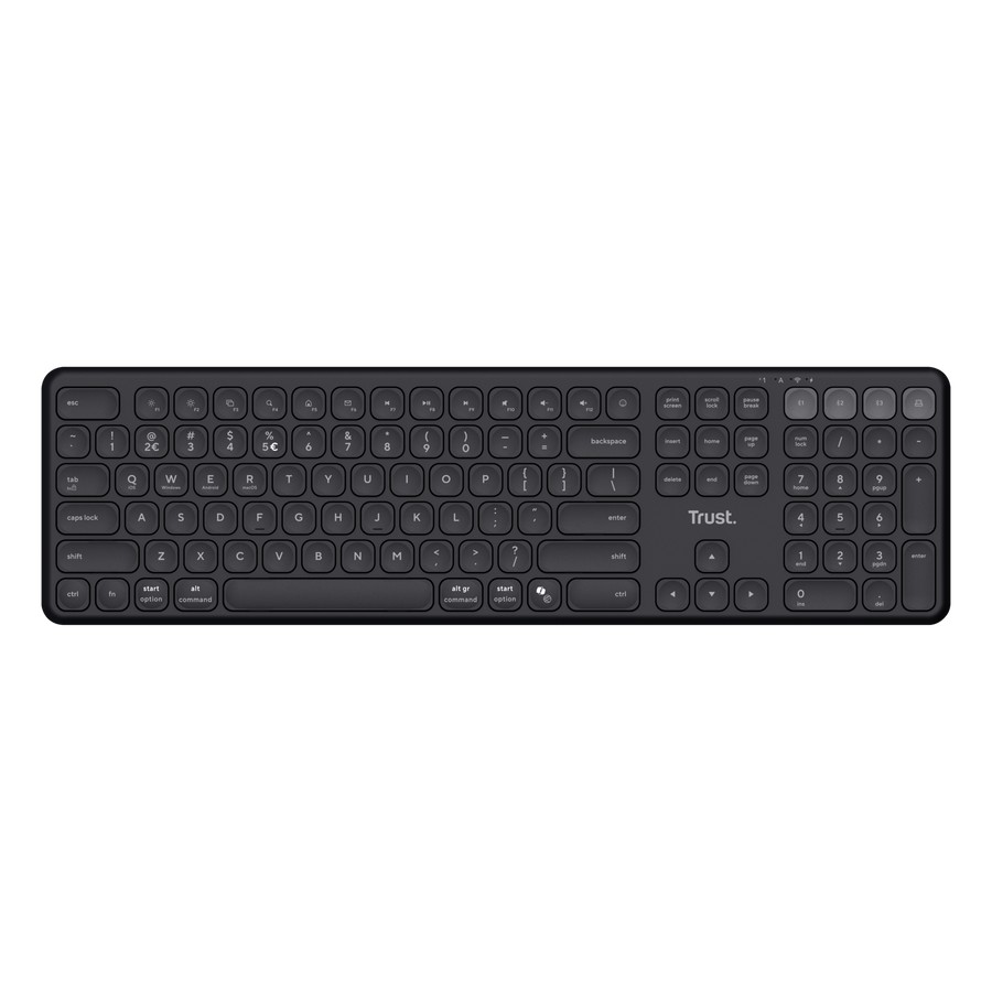 Tastatura wireless Multi-device Trust Vaiya Black photo 1 Tastatura wireless Multi-device Trust Vaiya Black photo 1
