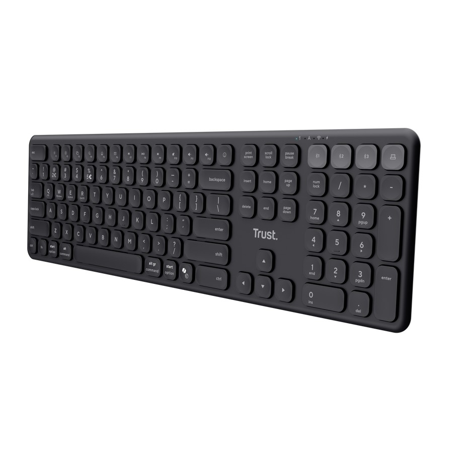 Tastatura wireless Multi-device Trust  Vaiya  Black photo 2