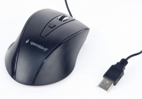 Gembird MUS-4B-02, Optical Mouse, 1200dpi, 4-button, USB, Black thumbnav 1