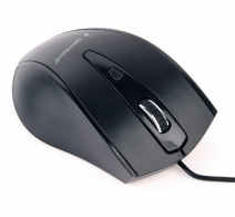 Gembird MUS-4B-02, Optical Mouse, 1200dpi, 4-button, USB, Black thumbnav 2