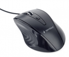 Gembird MUS-4B-02, Optical Mouse, 1200dpi, 4-button, USB, Black thumbnav 3