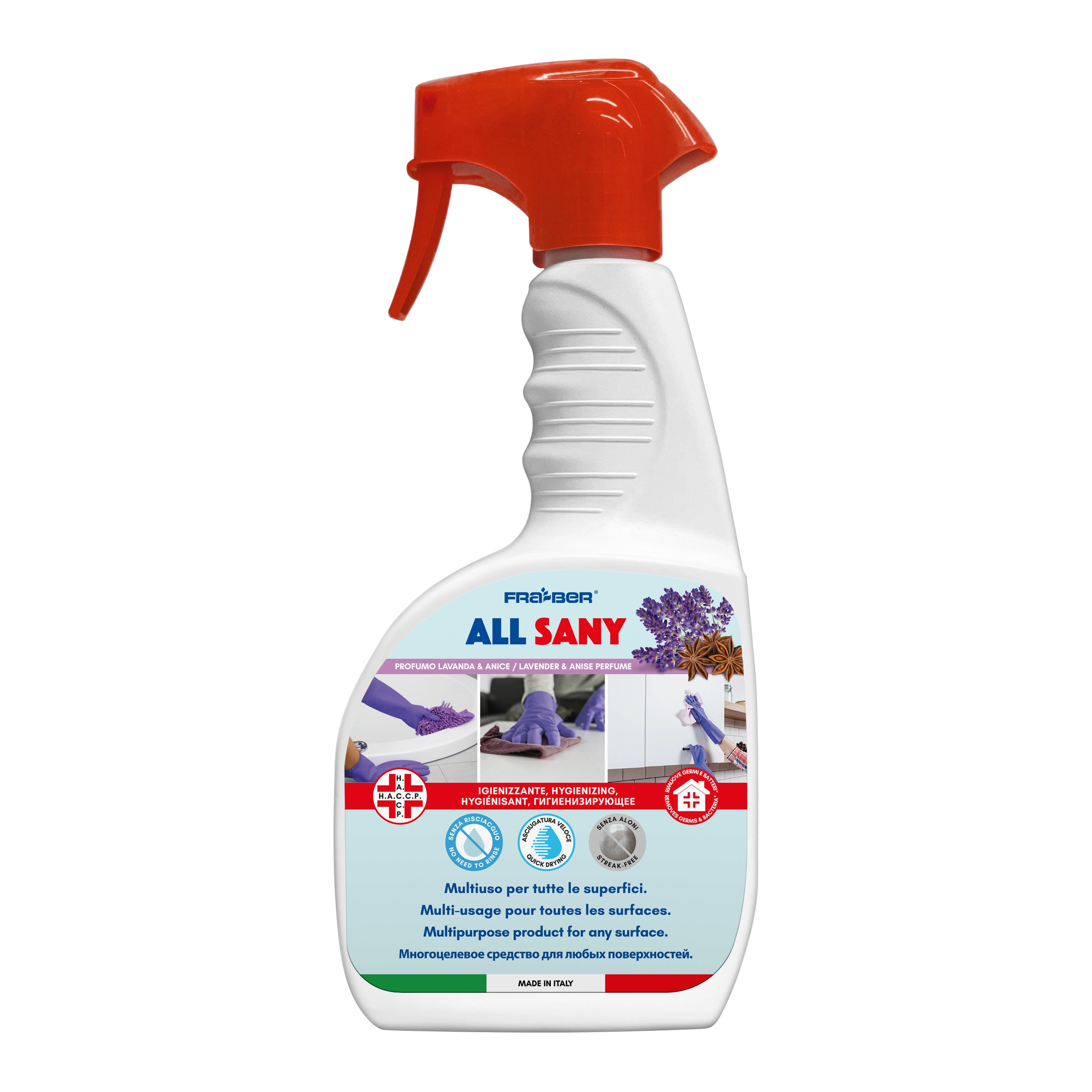 Solutie de curatare si igenizare p/u diverse suprafete., ALL SANY 750ML photo 1