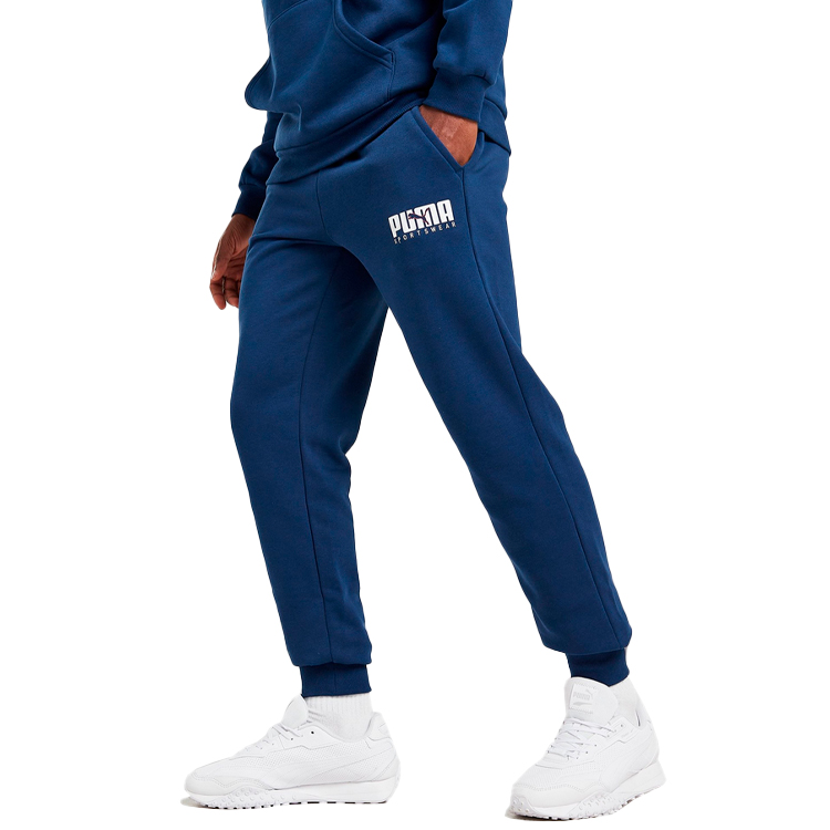 Pantaloni Puma Key Graphic Pants FL M Albastru Barbati photo 2
