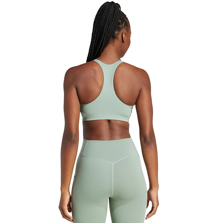 Спортивное бра Adidas PWI RIB MS / Женский / M / Зеленый photo 4