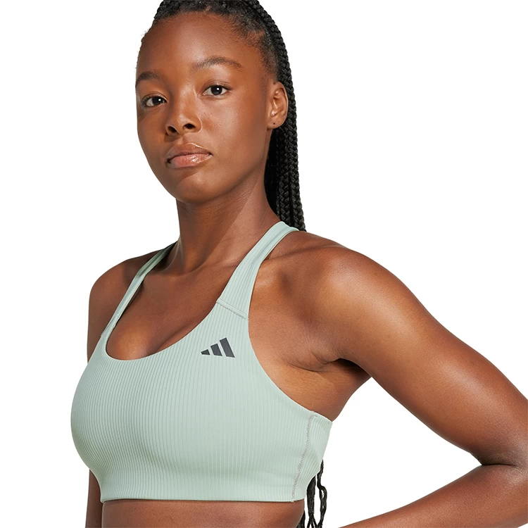 Спортивное бра Adidas PWI RIB MS / Женский / M / Зеленый photo 5