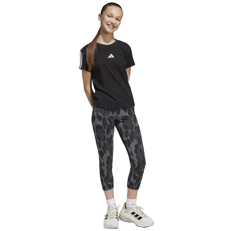 Футболка Adidas JG 3S TEE 160 128 Черный Женский photo 2