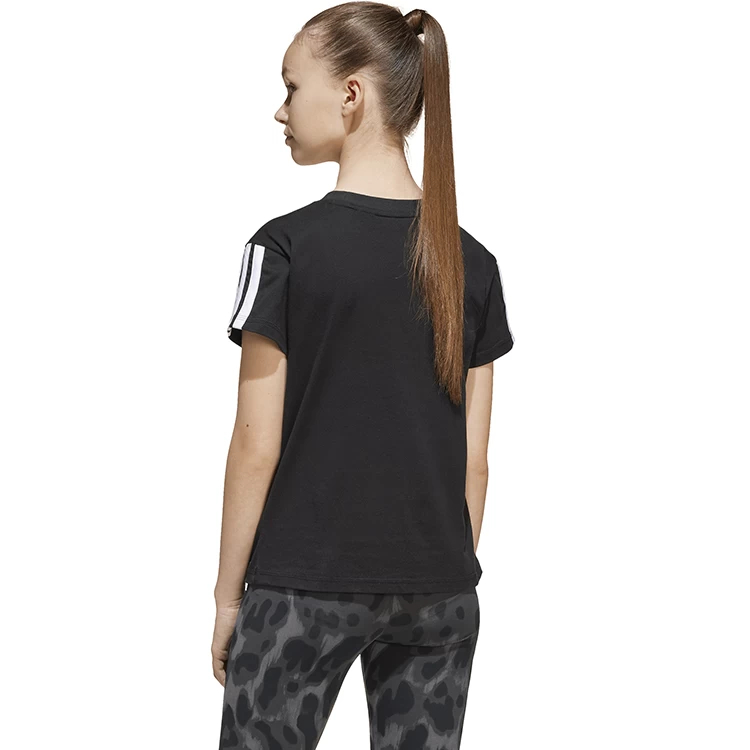 Футболка Adidas JG 3S TEE 160 128 Черный Женский photo 3