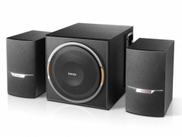 Edifier XM3BT Black, 2.1/ 38W (22W+ 2x8W) RMS, FM Radio, Bluetooth V4.1, USB &amp; SD card &amp; AUX Input (MP3 &amp; WMA support), LED lighting effects, all wooden, (sub. 5 1/4 " + satl.(3"+1/2")) 