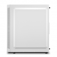Sharkoon RGB SLIDER White  ATX Case, with Side Panel of Tempered Glass, without PSU, Tool-free, Cable Management, Front Panel w/1xARGB LED Strip, Pre-Installed Fans: Rear 1x120mm, ARGB Controller, 2x3.5" / 5x2.5", 2xUSB3.0, 1xUSB2.0, 1xHeadphones, 1xMic,  thumbnav 2