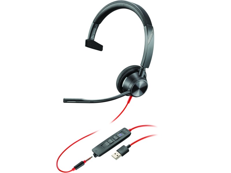 Casti Poly Blackwire 3315-M / USB-C / Black photo 1