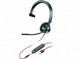 Casti Poly Blackwire 3315-M / USB-C / Black thumbnav 1