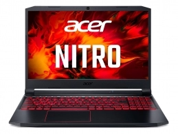 ACER Nitro AN515-55 Obsidian Black (NH.QB0EU.005) 15.6" FHD IPS 144Hz (Intel Core i5-10300H 4xCore 2.5-4.5GHz, 8GB (1x8) DDR4 RAM, 512GB PCIe NVMe SSD+HDD Kit, GeForce RTX3050 4GB GDDR6, WiFi6-AX/BT5, 4cell, HD Webcam, RUS, Backlit, No OS, 2.3 kg) 