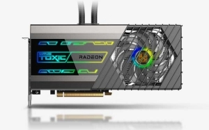 Sapphire TOXIC Radeon™ RX 6900 XT Limited Edition OC LIQUID COOLED 16GB GDDR6 256Bit 2600/16000Mhz, 1xHDMI, 3xDP, SP: 5120, AMD RDNA2, 2nd Gen 7nm GPU, PCIe4.0, Dual Bios, IFC IV, 2.5 slot, All-In-One Liquid Cooler with 360mm Radiator, ARGB Cooler Fans, M 