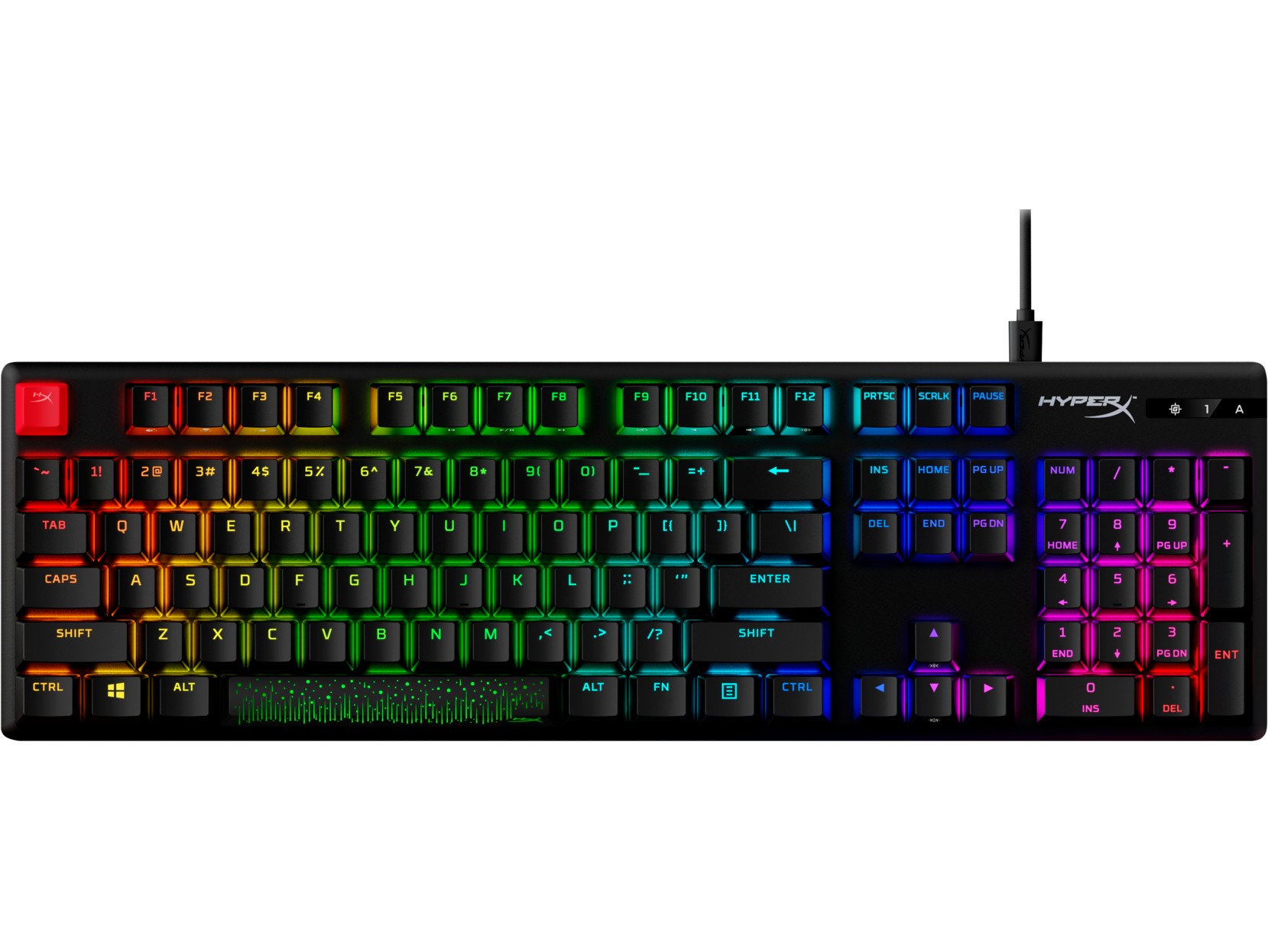 Клавиатура HYPERX Alloy Origins PBT HX Red - Linear key switch [639N3AA#ACB] photo 1