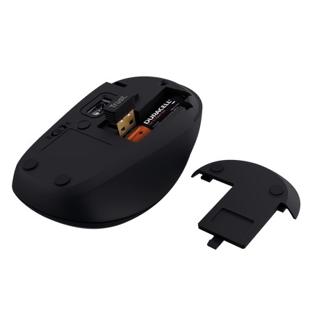 Mouse Wireless Trust Yvi+ Compact / 8m 2.4GHz Micro receiver / 1600dpi / Black photo 4