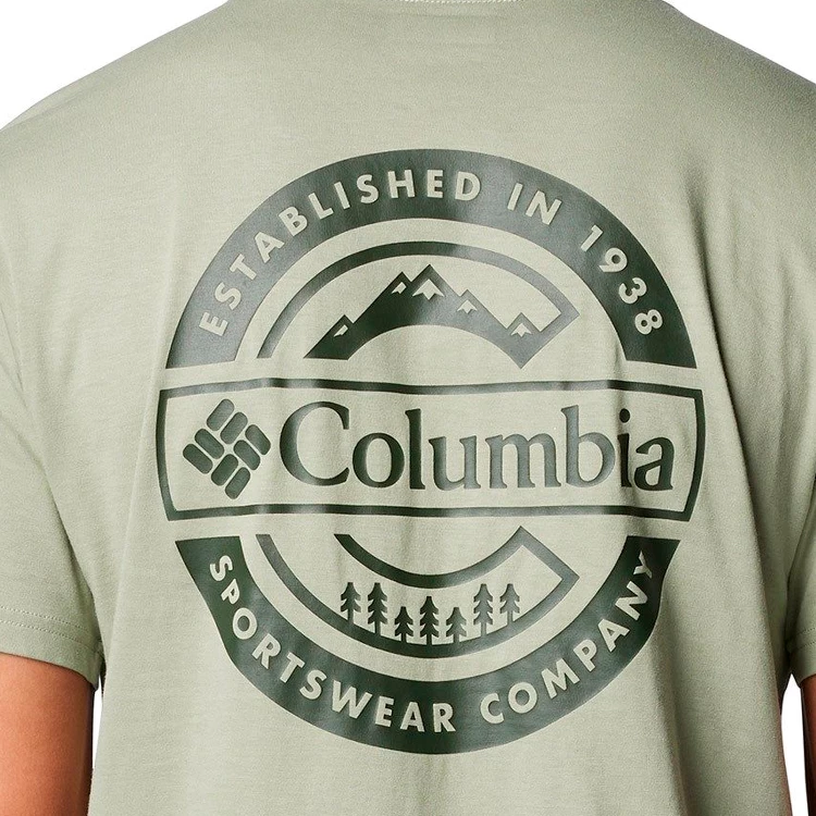 Tricou bărbătesc Columbia Rapid Ridge Back Graphic Tee II XL Verde photo 4