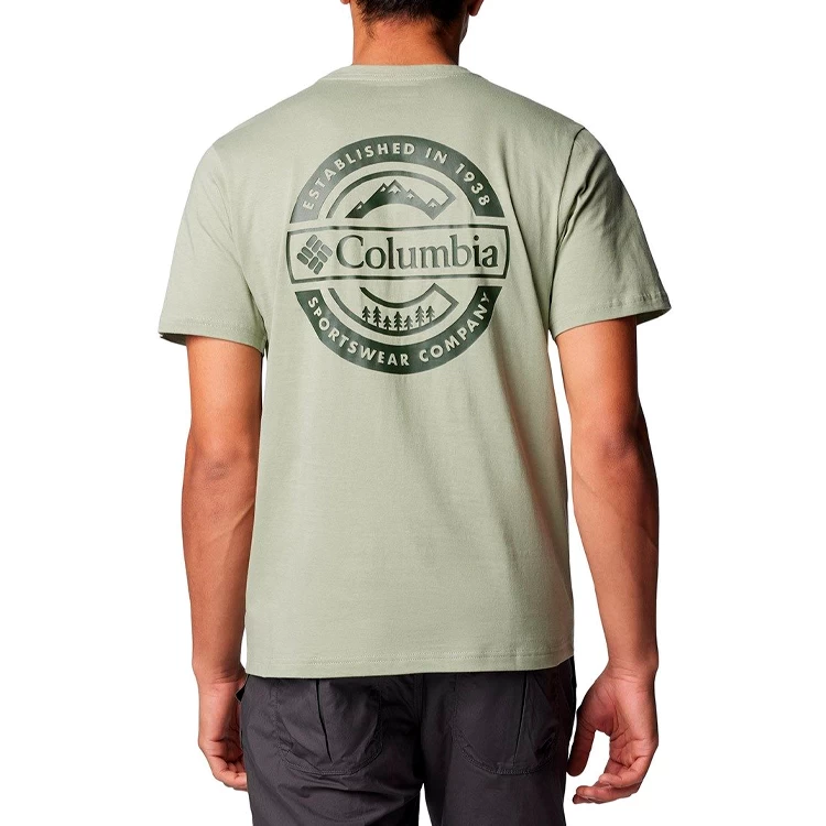 Tricou bărbătesc Columbia Rapid Ridge Back Graphic Tee II XL Verde photo 5