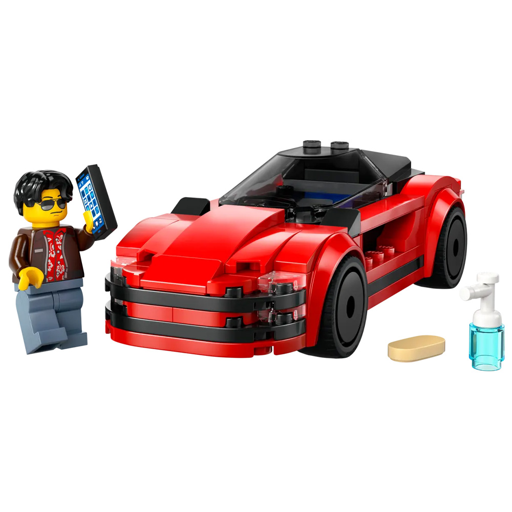 Constructor Lego City Red Sports Car 60448 de la 5+ ani photo 3