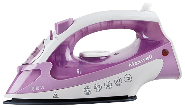 Утюг Maxwell MW3048, 240 мл, Белый/Розовый photo Утюг Maxwell MW3048, 240 мл, Белый/Розовый photo