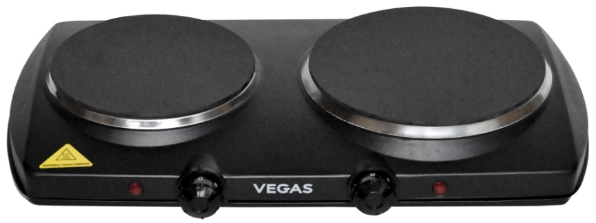 Plita de masa electrica Vegas VEC2048, 2 arzatoare, 2000 W, Negru photo Plita de masa electrica Vegas VEC2048, 2 arzatoare, 2000 W, Negru photo