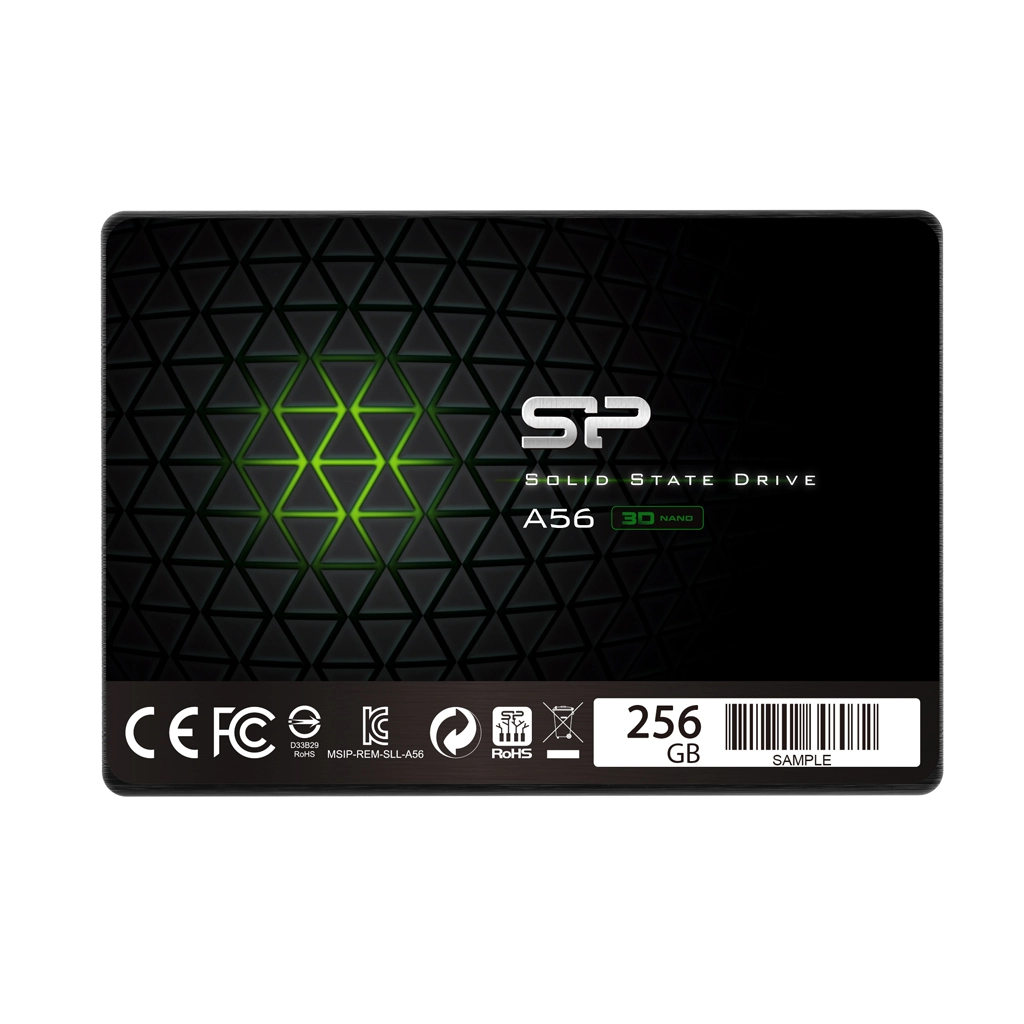 2.5" SSD 256GB Silicon Power Ace A56, SATAIII, SeqReads: 560 MB/s, SeqWrites: 530 MB/s, Controller Phison PS3111, MTBF 1.5mln, SLC Cash, BBM, SP Toolbox, 7mm, 3D NAND TLC photo 1