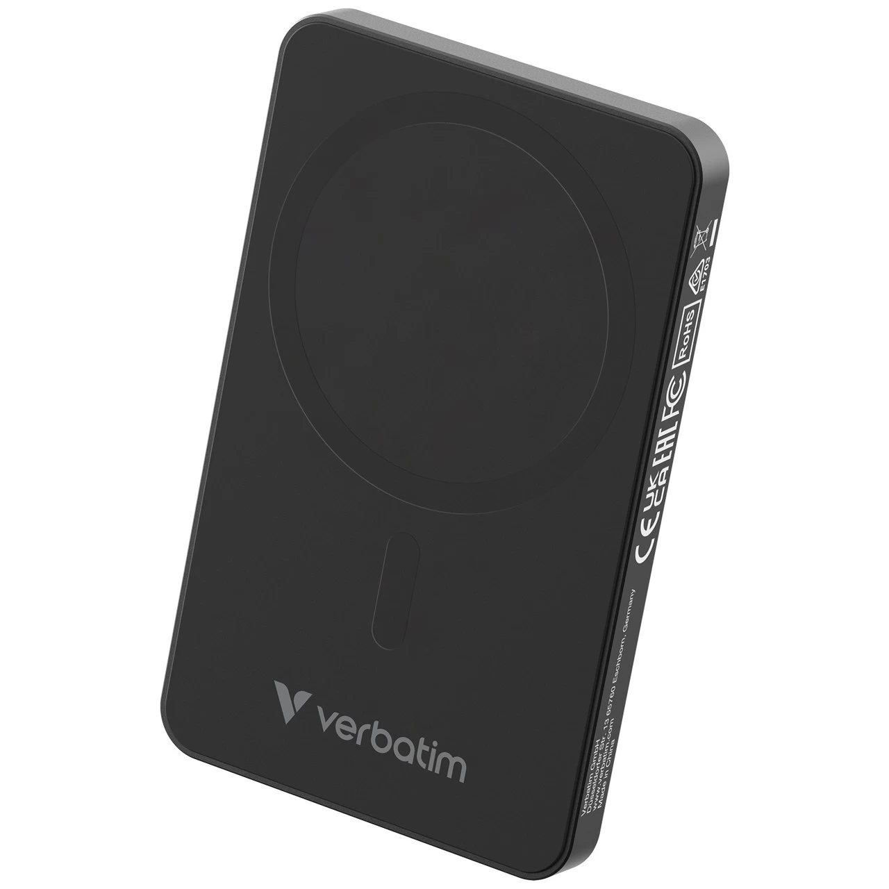 Магнитный беспроводной пауэрбанк Verbatim Charge'n'Go Essentials / 5000 mAh / Black photo 1