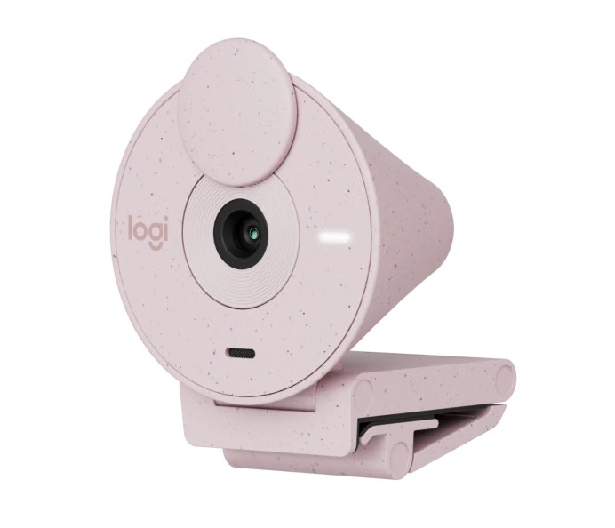 Camera Web Logitech Brio 300 / 1080p / auto light correction / noise-reducing mic / USB-C / Rose photo 3