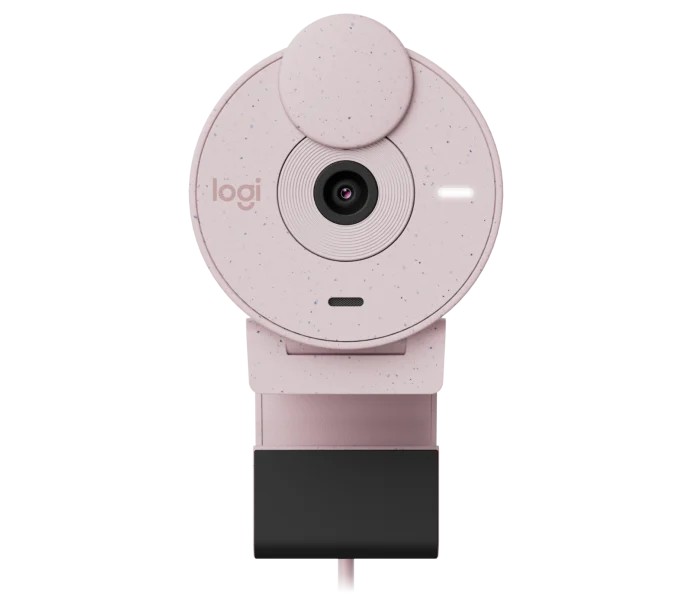 Camera Web Logitech Brio 300 / 1080p / auto light correction / noise-reducing mic / USB-C / Rose photo 4