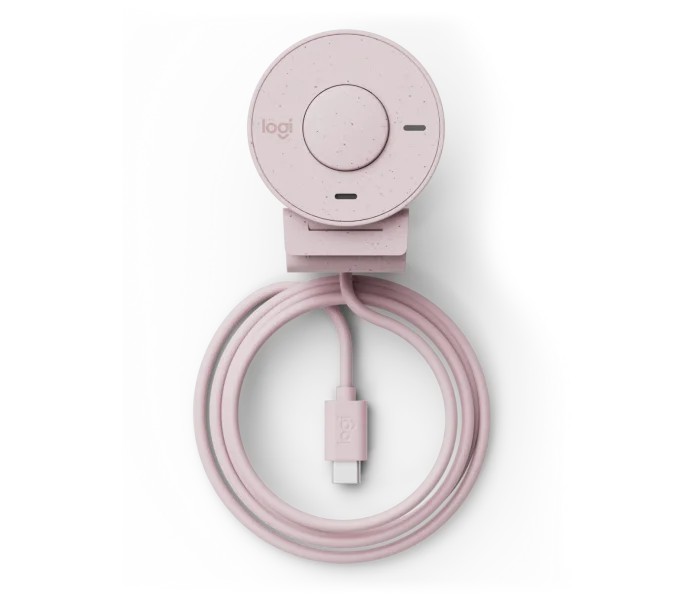 Camera Web Logitech Brio 300 / 1080p / auto light correction / noise-reducing mic / USB-C / Rose photo 6