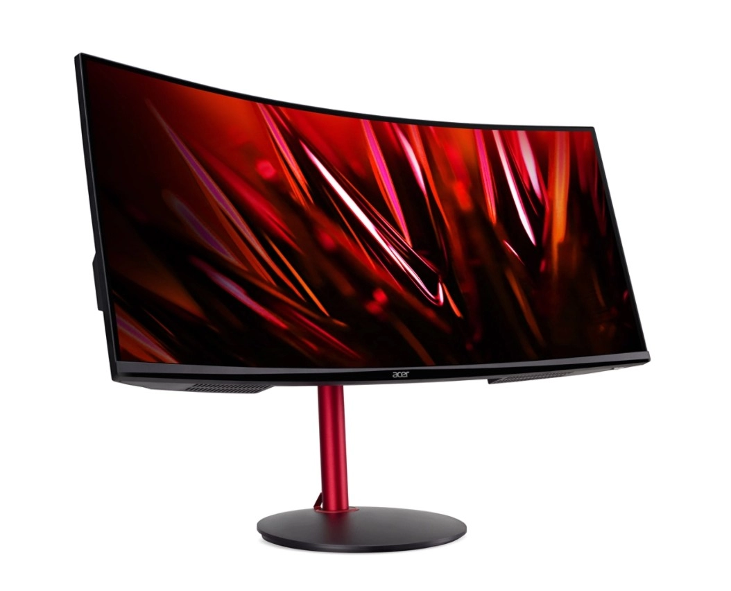 34.0" Monitor Gaming ACER XZ342CU [UM.CX2EE.P17] / 4K / Curved / 1ms / 165Hz / Black/Red photo 2