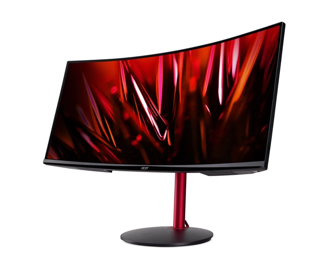 34.0" Monitor Gaming ACER XZ342CU [UM.CX2EE.P17] / 4K / Curved / 1ms / 165Hz / Black/Red photo 3