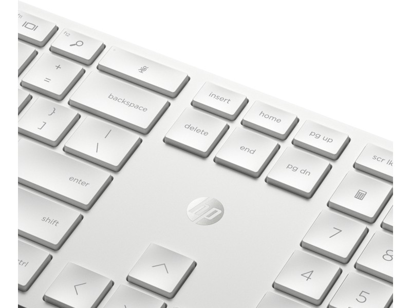Tastatura si mouse Wireless HP 650, White photo 3