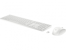 Tastatura si mouse Wireless HP 650, White thumbnav 2