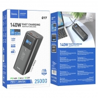 Портативный аккумулятор HOCO Q17 Electric/ 140W / 25000mAh / Black thumbnav 6