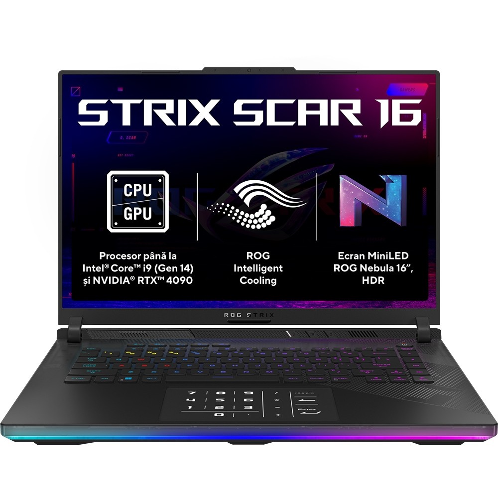 Laptop Asus Gaming ROG Strix G634JYR-RA049 16” / 64 GB / 2048 GB / Core i9 / GeForce RTX 4090 / Negru photo 7