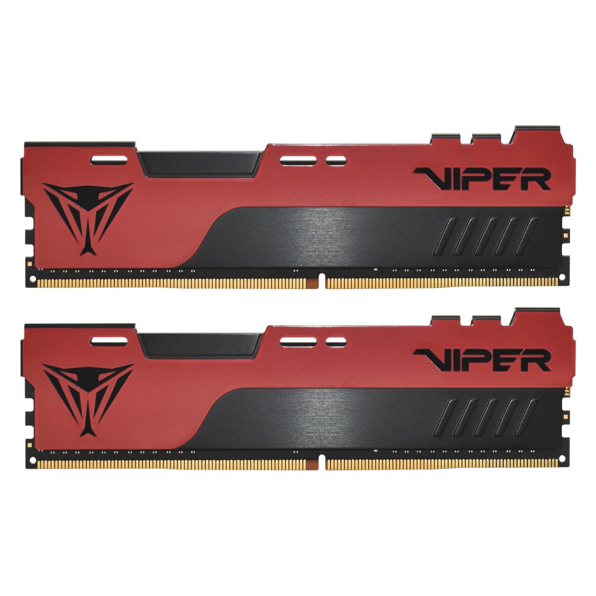 32GB (Kit of 2x16GB) DDR4-4000 VIPER (by Patriot) ELITE II, Dual-Channel Kit, PC32000, CL20, 1.4V, Red Aluminum HeatShiled with Black Viper Logo, Intel XMP 2.0 Support, Black/Red photo 1