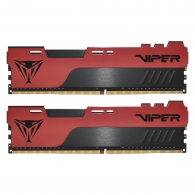 32GB (Kit of 2x16GB) DDR4-4000 VIPER (by Patriot) ELITE II, Dual-Channel Kit, PC32000, CL20, 1.4V, Red Aluminum HeatShiled with Black Viper Logo, Intel XMP 2.0 Support, Black/Red thumbnav 1