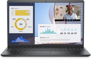 DELL Vostro 15 3000 (3535) Carbon Black, 15.6" FHD AG WVA 120Hz  250nits  (AMD Ryzen 5 7530U, 1x8GB DDR4 (2 slots) , 512GB M.2 PCIe NVMe SSD, AMD Radeon Graphics, CR, HDMI, LAN, WiFi 802.11ac 1x1 +BT, 3cell 41WHr BT, FPR, HD Cam, Backlit Keyboard, Ubuntu, thumbnav 1